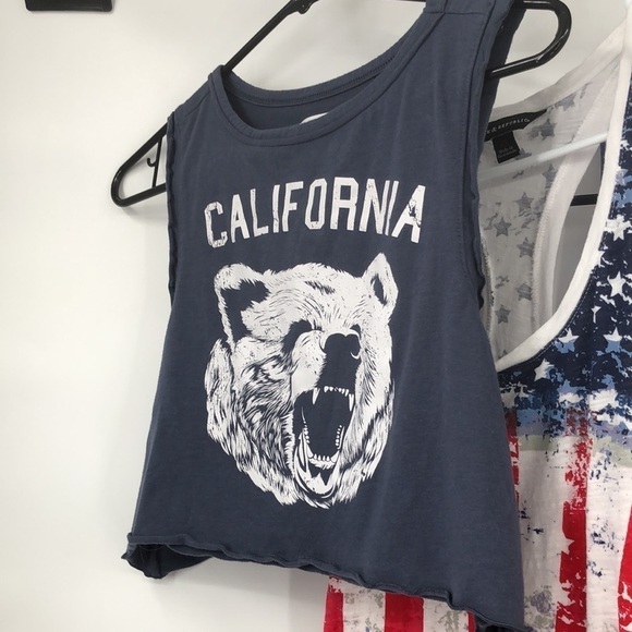 Lot of 4 Tops Size XS (3 Racer Back Tanks, 1 Crop Top) - Picture 2 of 6